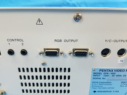 Pentax EPK-1000 Endoscopy Video Processor S/N UH015018