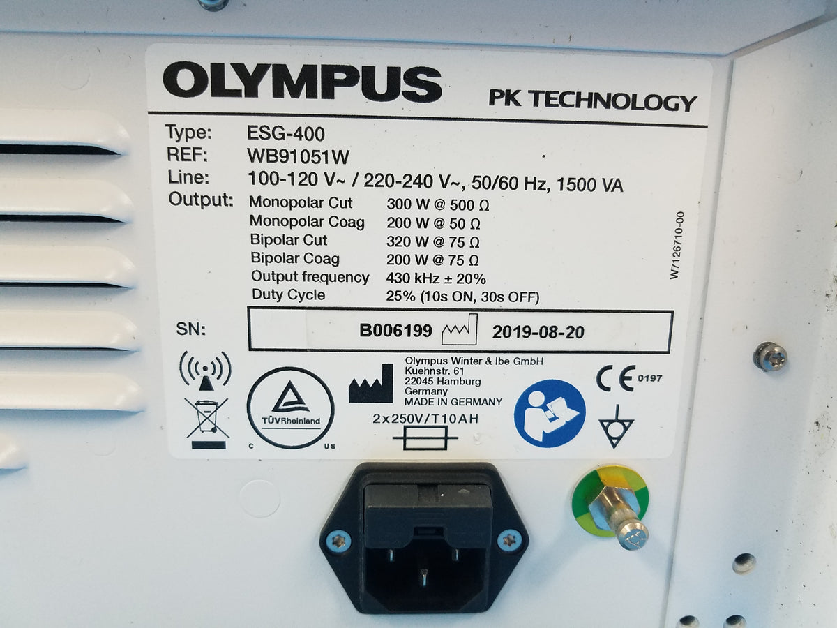 Olympus ESG-400 Electrosurgical System Ref WB91051W
