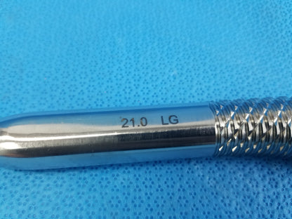 Orthopedic Hip Arthroplasty Femoral Compaction Broach Rasp Size 21.0 LG