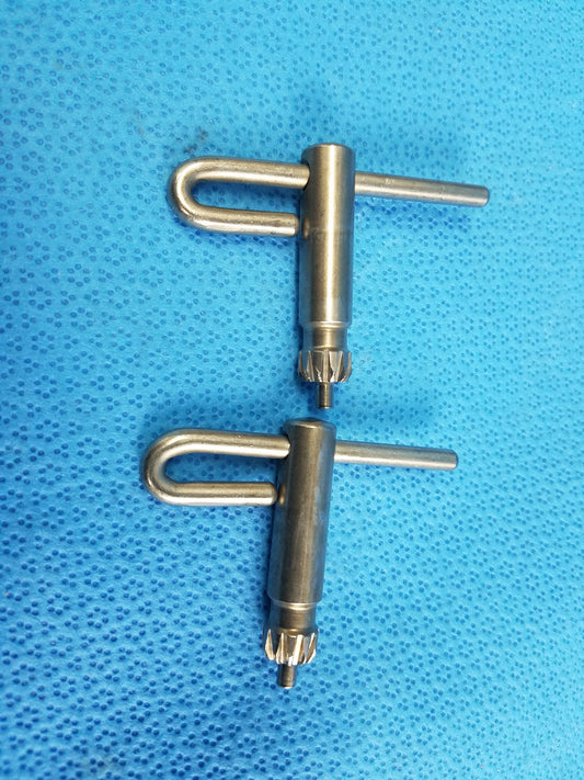 Lot of 2 Orthopedic Surgical Bone Drill Jacobs Chuck Key