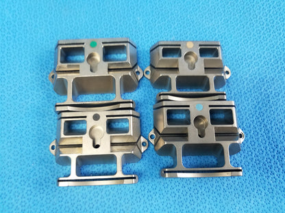 Lot of 4 Orthopedic Femoral Cutting Guide Blocks Surgical Instruments