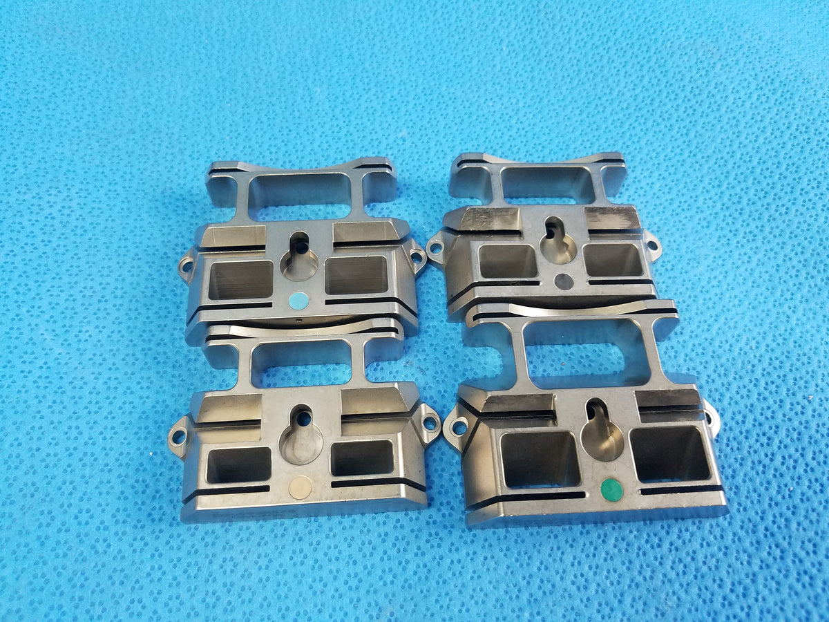 Lot of 4 Orthopedic Femoral Cutting Guide Blocks Surgical Instruments
