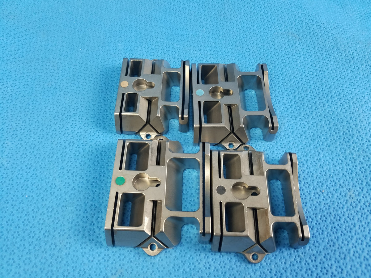 Lot of 4 Orthopedic Femoral Cutting Guide Blocks Surgical Instruments