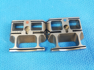Lot of 2 Orthopedic Femoral Cutting Guide Blocks Surgical Instruments