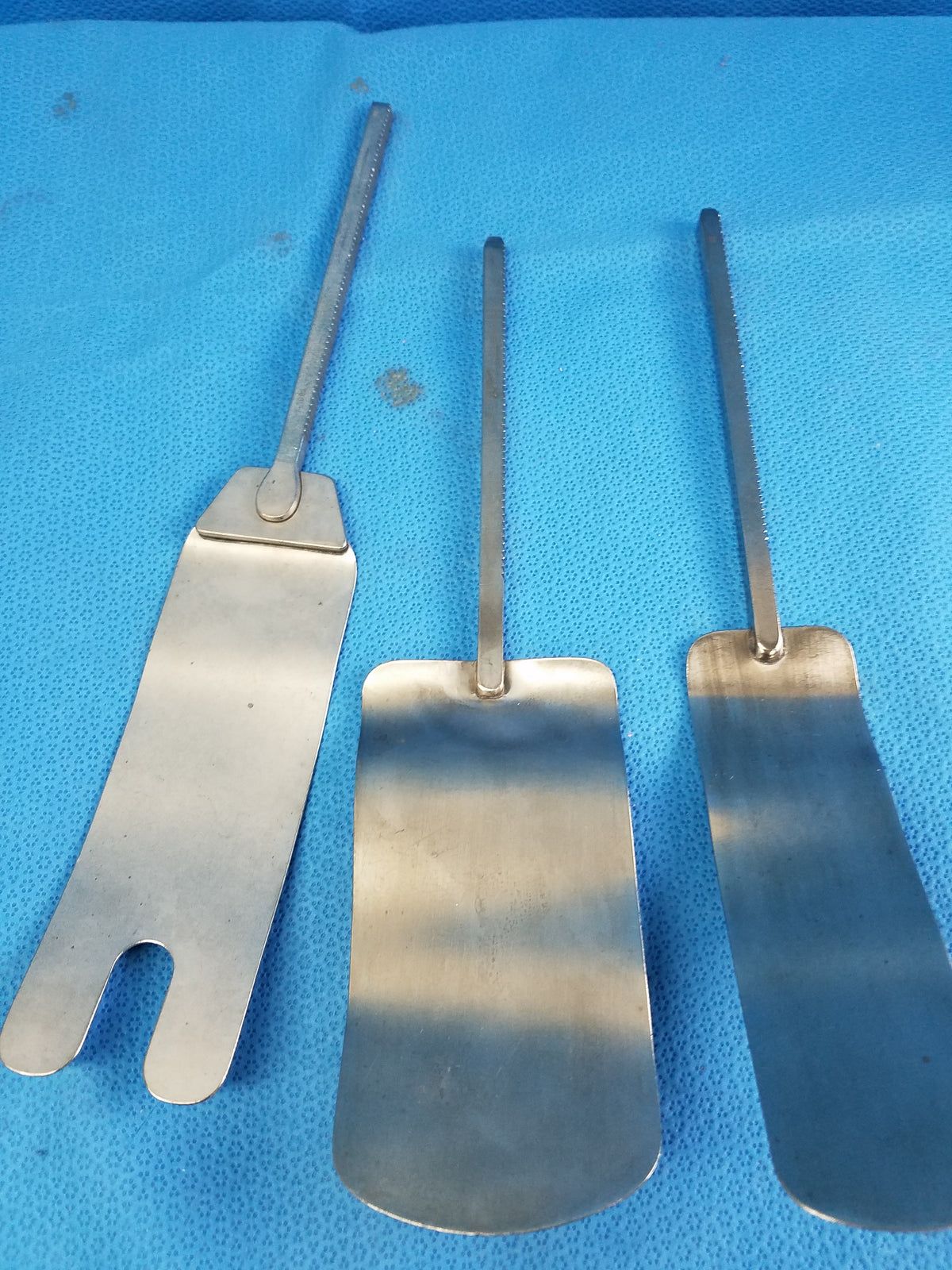 Lot of 3 Surgical Malleable Retractor Blades