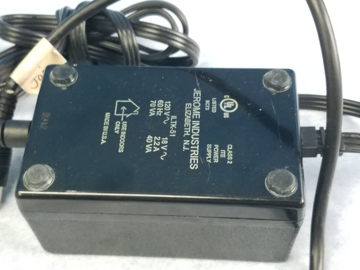 Jerome Industries ILTK-51 Power Supply Adapter 120V 60Hz 2.2A