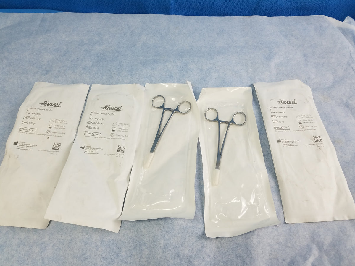 Lot of 5 Bioseal Webster Needle Holder Ref K1061/50