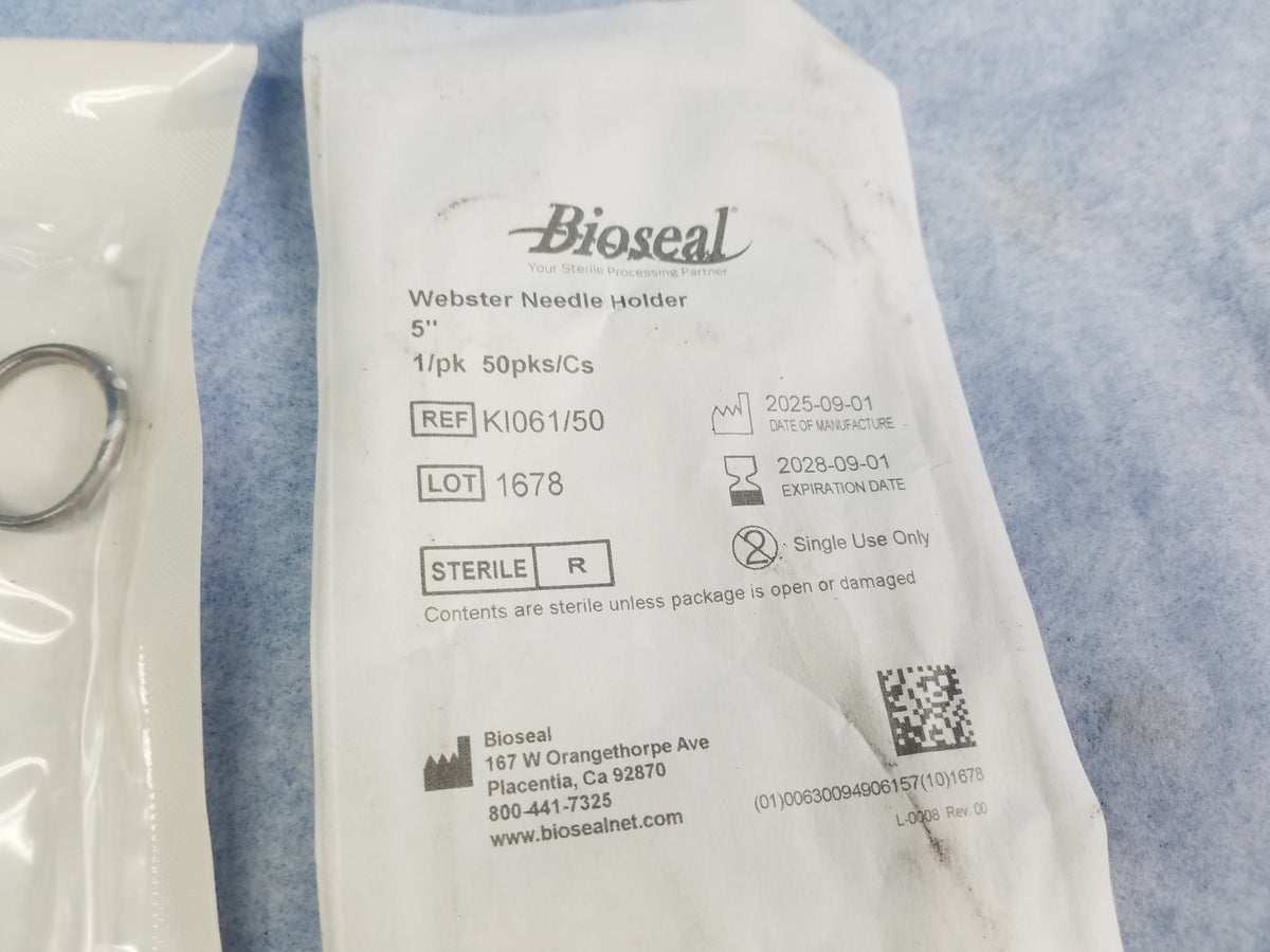 Lot of 5 Bioseal Webster Needle Holder Ref K1061/50