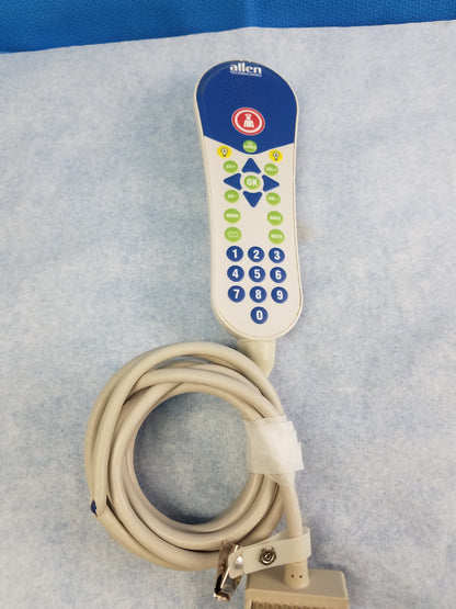 Allen Technologies Pillow Speaker Nurse Call TV Remote P/N 416370E-0103468