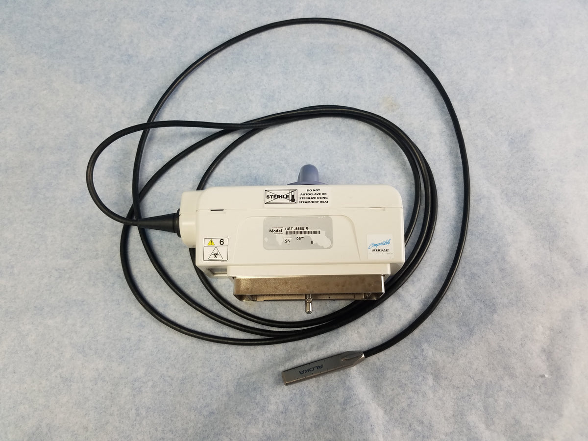Hitachi Aloka UST-5550-R Laparoscopic Ultrasound Probe With Sterilization Case
