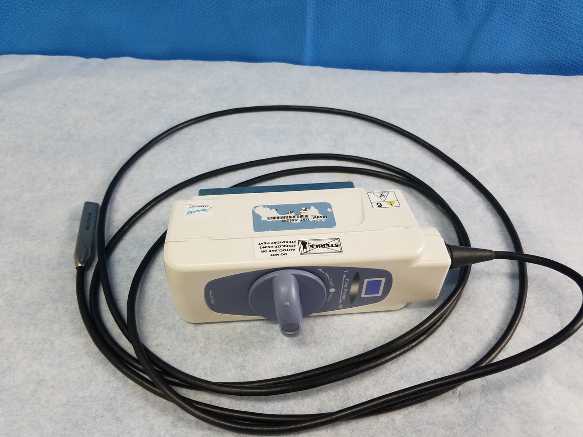 Hitachi Aloka UST-5550-R Laparoscopic Ultrasound Probe With Sterilization Case
