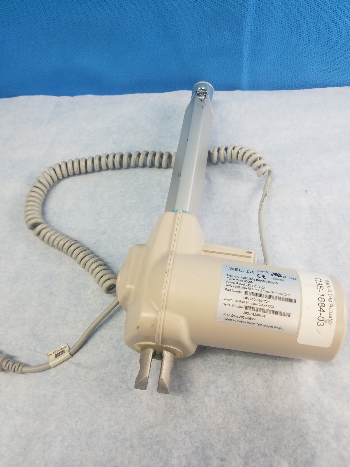 Ewellix TMS-1684-03 Back & Leg Actuator P/N G617C6-340172F