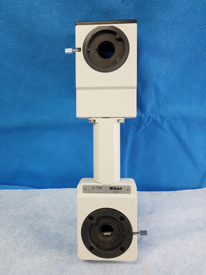 Nikon Y-THF Microscope Front To Back Dual Observations Bridge