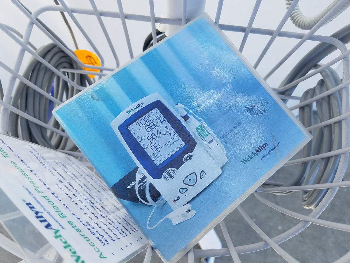 Welch Allyn Spot Vital Signs LXi Patient Monitor With Rolling Stand
