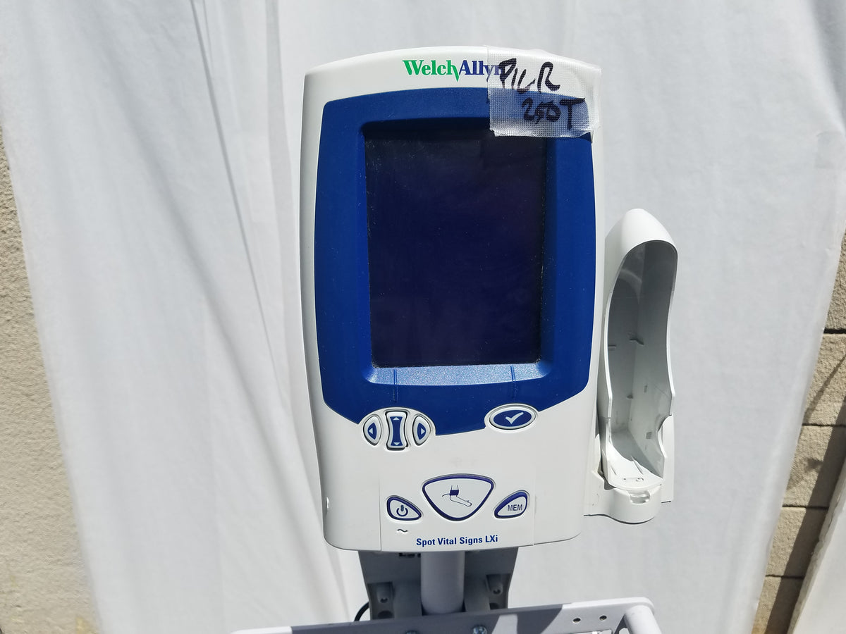 Welch Allyn LXi Spot Vital Signs Patient Monitor With Rolling Stand