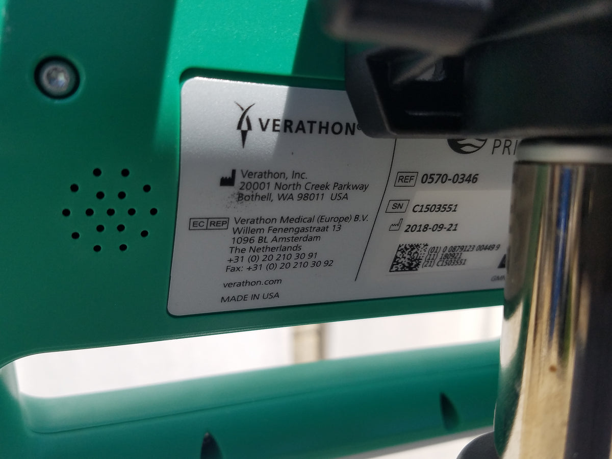 Verathon 0570-0346 BladderScan Prime Plus BladderScanner With Stand S/N C1503551