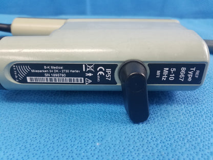 B-K Medical 8667 IP57 Ultrasound Transducer Probe 5-10MHz