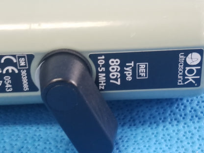 B-K Medical 8667 Endocavity Ultrasound Transducer Probe S/N 3039085