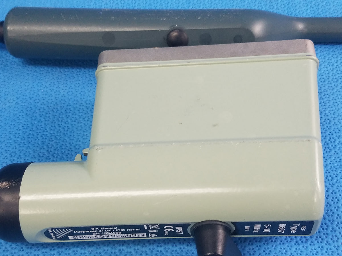 B-K Medical 5-10 MHz IP57 Ultrasound Transducer Probe Ref 8667