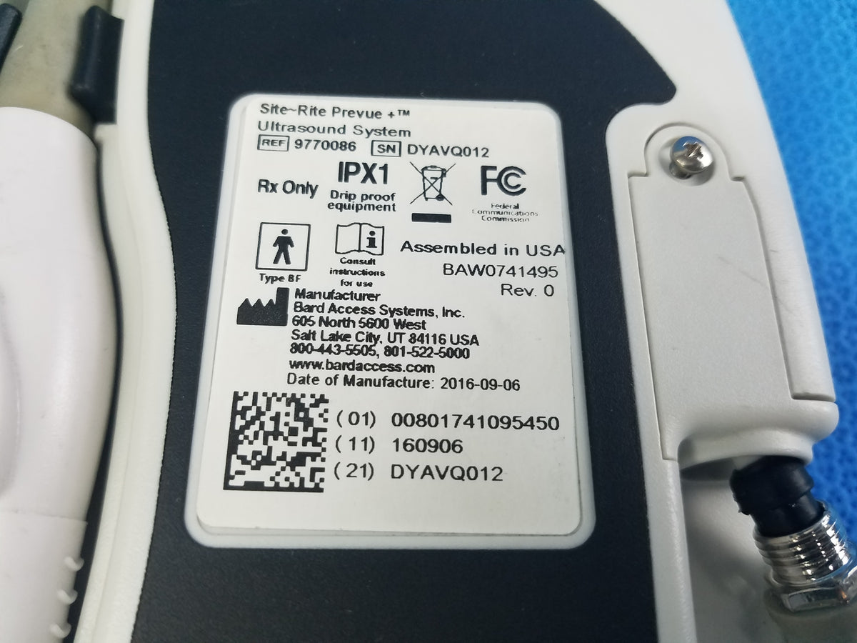 Bard Access Systems 9770086 Site Rite Prevue+ Ultrasound System - For Parts