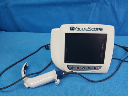 Verathon Glidescope 0570-0338 Video Monitor With 0570-0307 Baton Laryngoscope & Power Supply