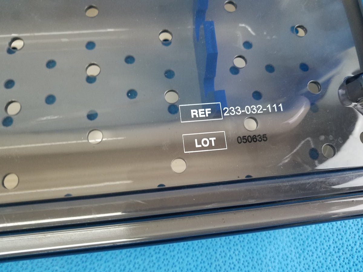 Stryker Bariatric Laparoscope Sterilization Tray With Lid Ref 233-032-111