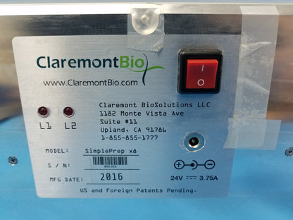 Claremont BioSolutions SimplePrep X8 Automated Cell Lysis & Nucleic Acid Extraction System