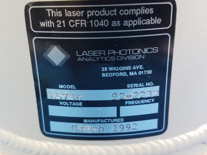 Laser Photonics L5736 Infrared Detector S/N 92-2232
