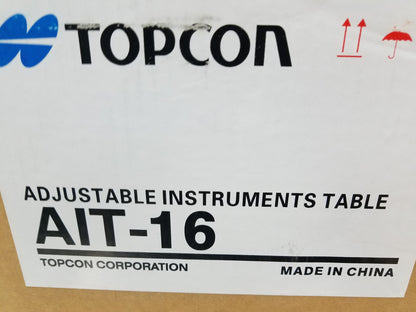 Topcon AIT-16 Electric Adjustable Instrument Table 120V S/N 0146385