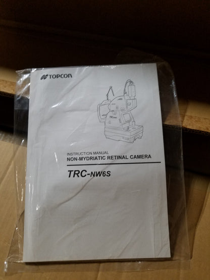 Interface Case Box Cables & Manuals For Topcon TRC-NW6S Non-Mydriatic Retinal Camera