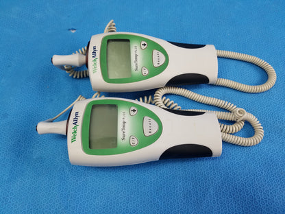 Lot of 2 Welch Allyn 901053 SureTemp Plus Electronic Thermometers With Probes