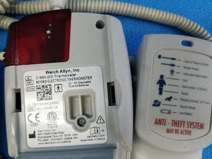 Lot of 2 Welch Allyn 901053 SureTemp Plus Electronic Thermometers With Probes