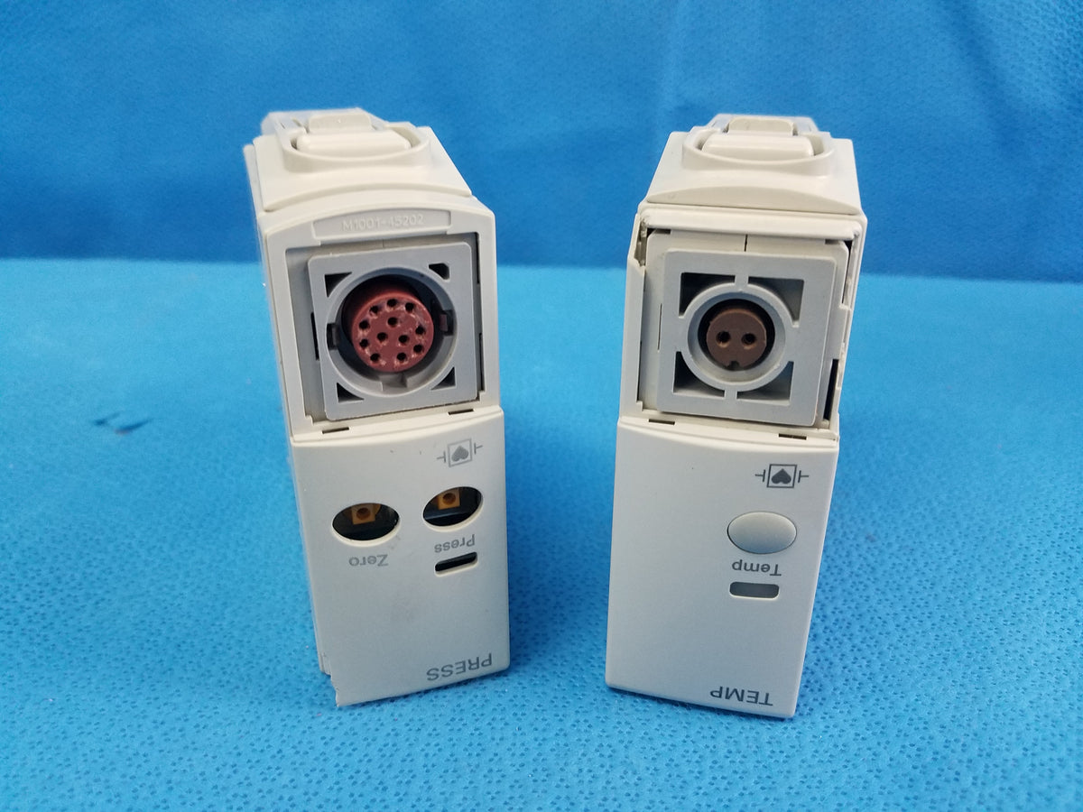 Lot of 2 Philips M1029A Temperature Module & M1006B Press Invasive Pressure Module