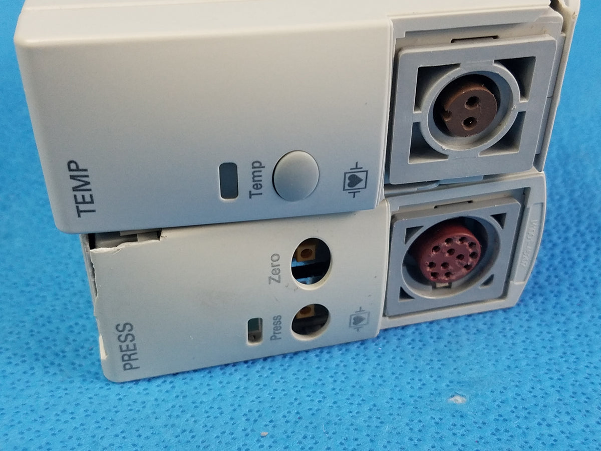 Lot of 2 Philips M1029A Temperature Module & M1006B Press Invasive Pressure Module
