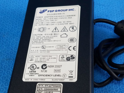 FSP Group Inc FSP070-RAA Switching Power Adapter 24V P/N 370-006-01