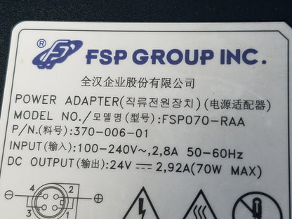 FSP Group Inc FSP070-RAA Switching Power Adapter 24V P/N 370-006-01
