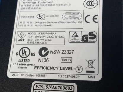 FSP Group Inc FSP070-RAA Switching Power Adapter 24V P/N 370-006-01