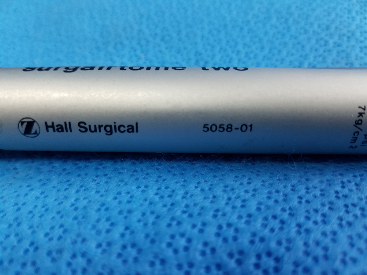 Hall Surgical 5058-01 Surgairtome Two Pneumatic Surgical Handpiece With Case & Pneumatic Hose