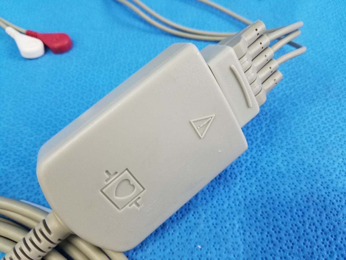 K-Monitor 5-Lead Main ECG Cable 12-Pin Connector Patient Monitor Wire