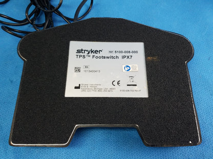 Stryker IPX7 TPS Surgical Footswitch Ref 5100-008-000