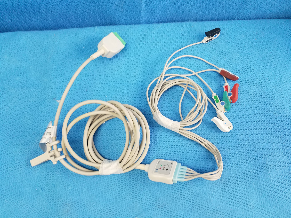 Direct Connect ECG /EKG Cable 5 Clip & 11 PIN Compatible With GE Marquette Ref 2586P