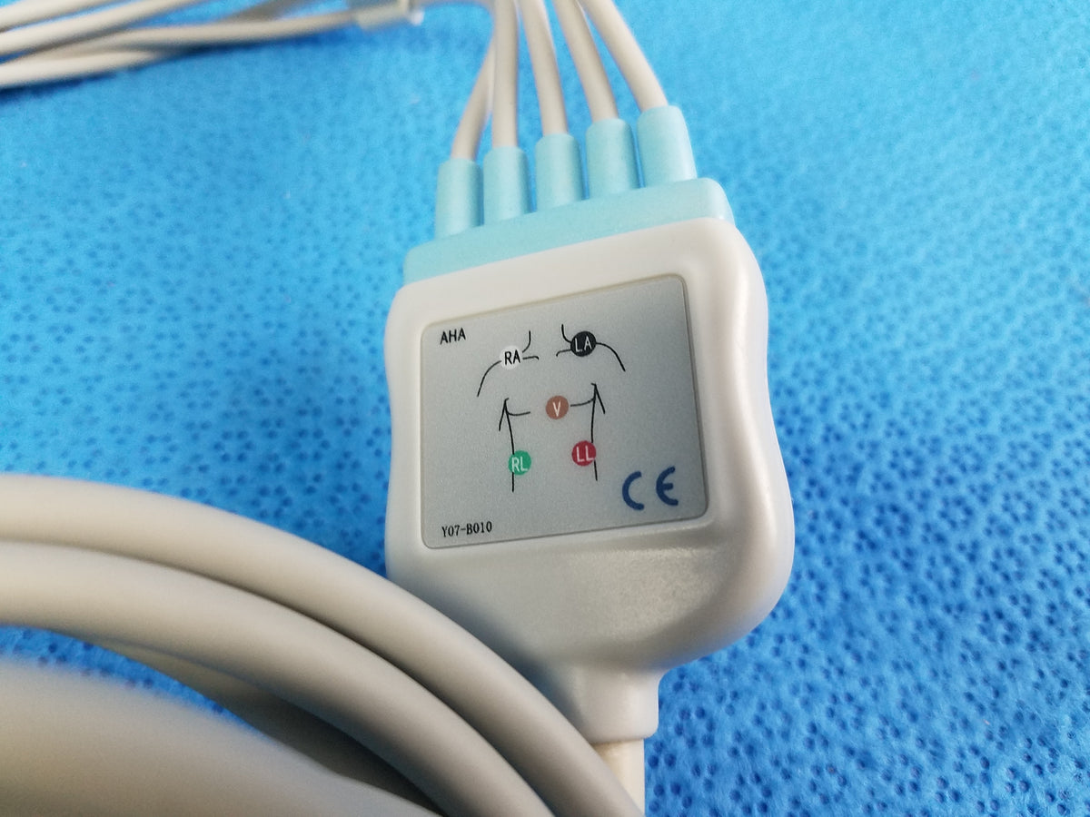 Direct Connect ECG /EKG Cable 5 Clip & 11 PIN Compatible With GE Marquette Ref 2586P