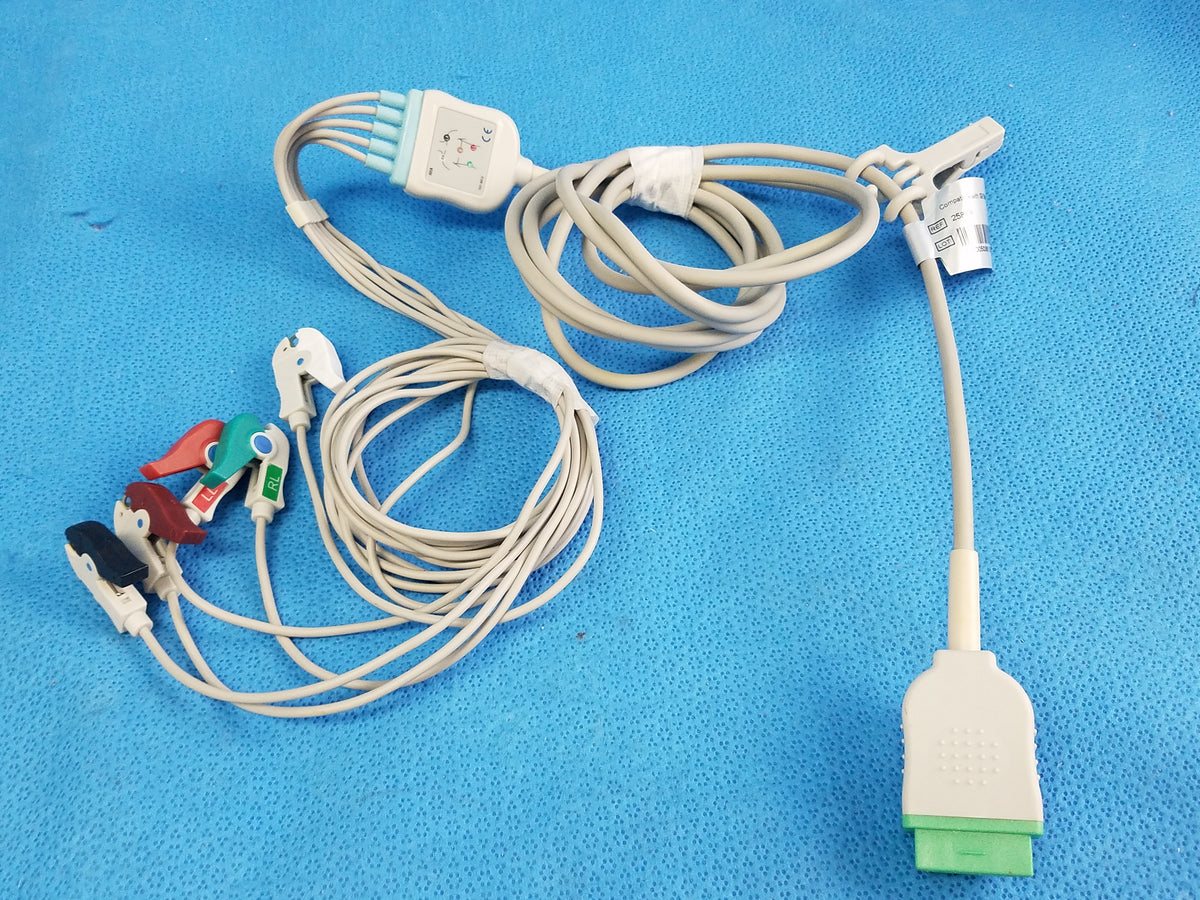 Direct Connect ECG /EKG Cable 5 Clip & 11 PIN Compatible With GE Marquette Ref 2586P