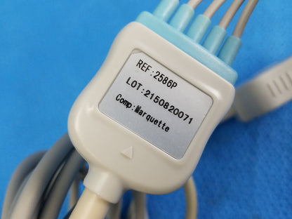Direct Connect ECG /EKG Cable 5 Clip & 11 PIN Compatible With GE Marquette Ref 2586P