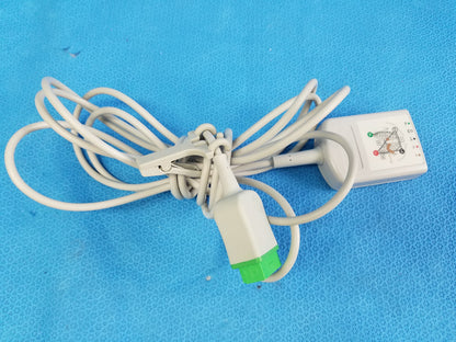 GE Healthcare 3/5 Lead ECG Trunk Cable 11-Pin Connector Ref 2106305-001