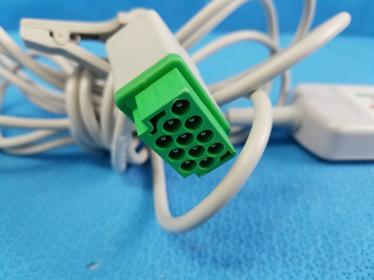 GE Healthcare 3/5 Lead ECG Trunk Cable 11-Pin Connector Ref 2106305-001