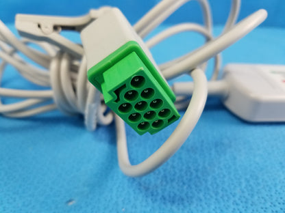 GE Healthcare 3/5 Lead ECG Trunk Cable 11-Pin Connector Ref 2106305-001