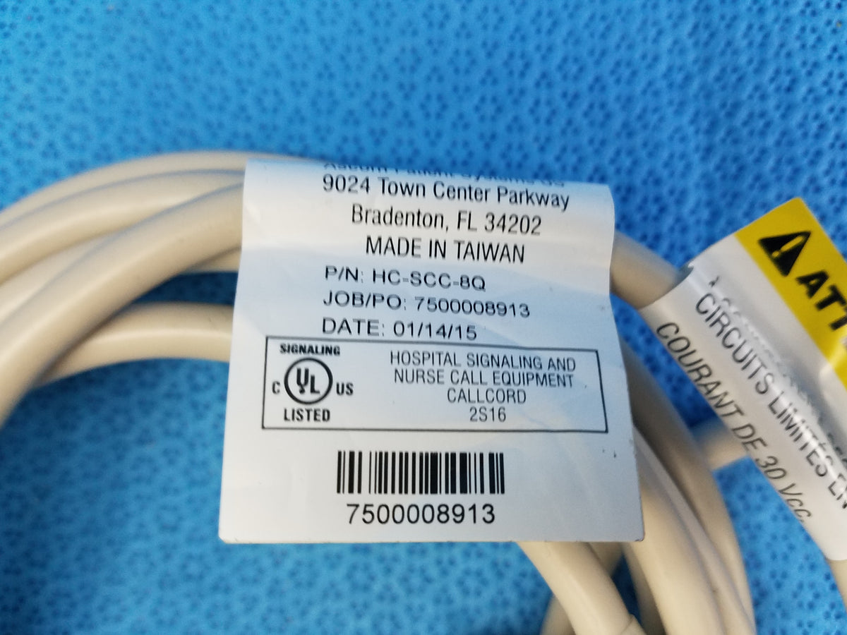 Ascom HC-SCC-8Q Nurse Call Cord Hospital Patient Button Cable