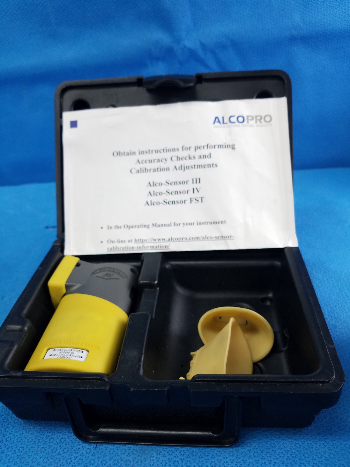 Intoximeters Alco Sensor FST Portable Alcohol Test Breathalyzer With Case