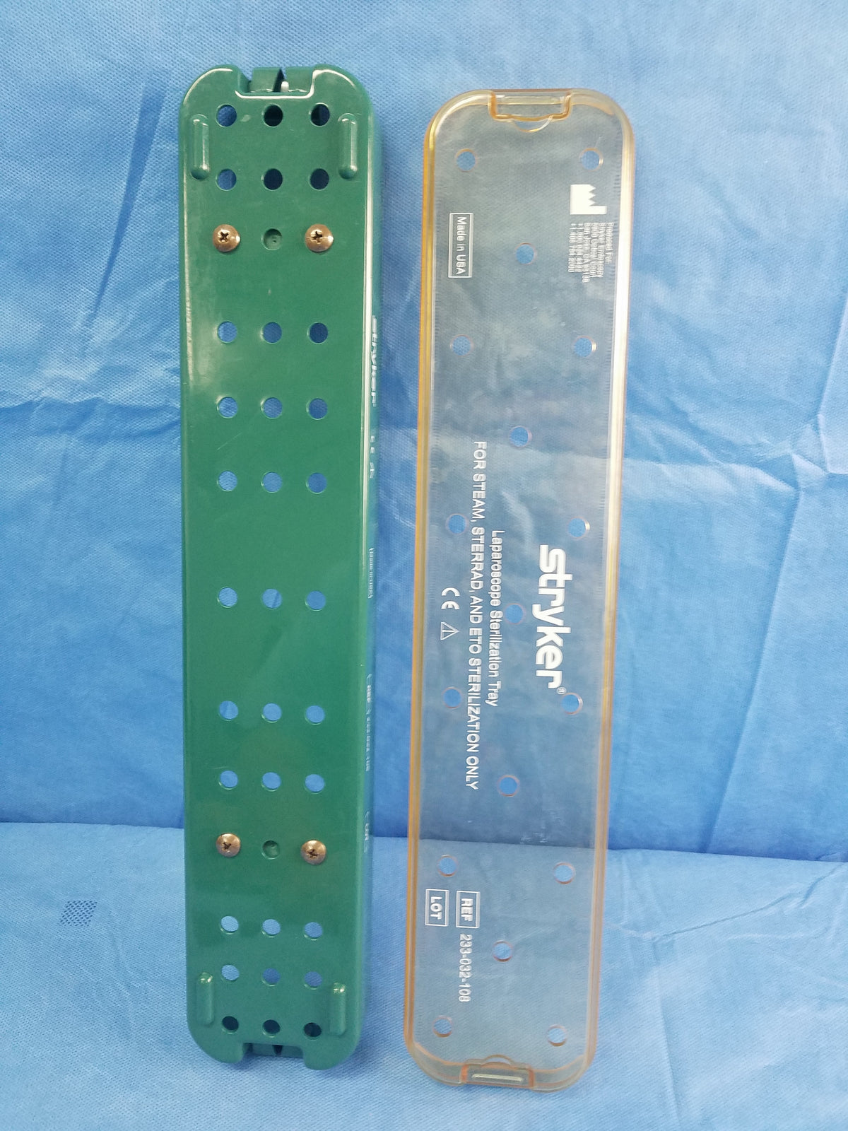 Stryker 233-032-108 Laparoscope Sterilization Tray Surgical Instrument Case